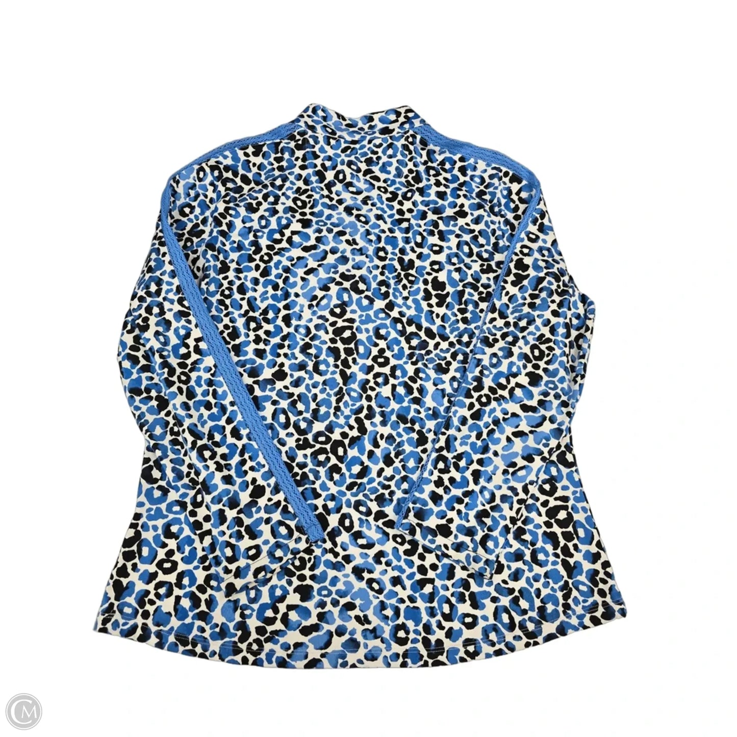 Athletic Top Long Sleeve Collar By Tail In Animal Print, Size: Xl