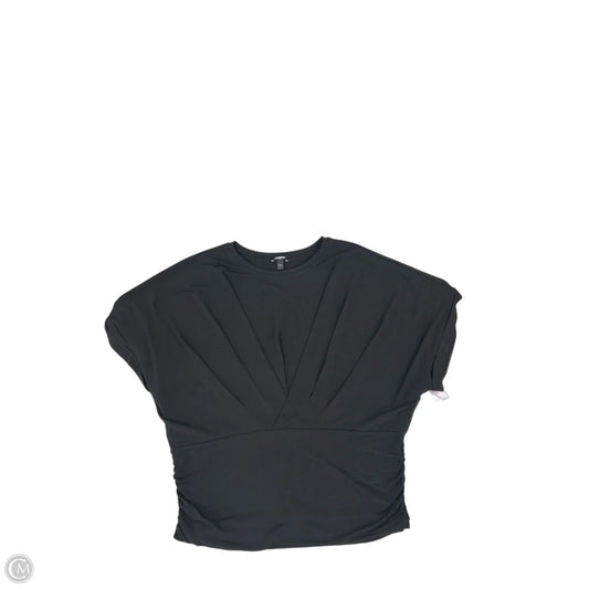Top Short Sleeve By Express In Black, Size: Xl