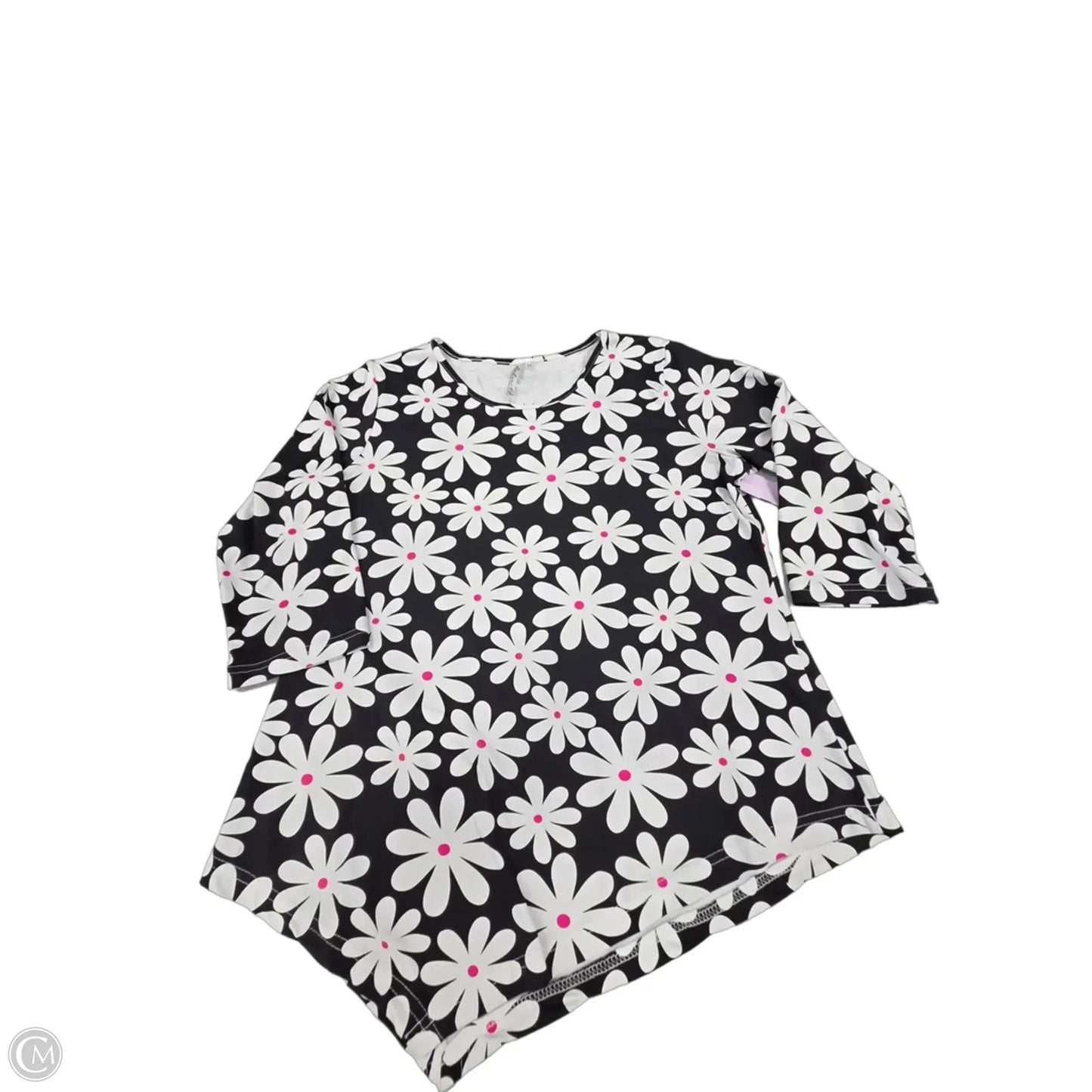 Top 3/4 Sleeve By Lulu B In Floral Print, Size: M
