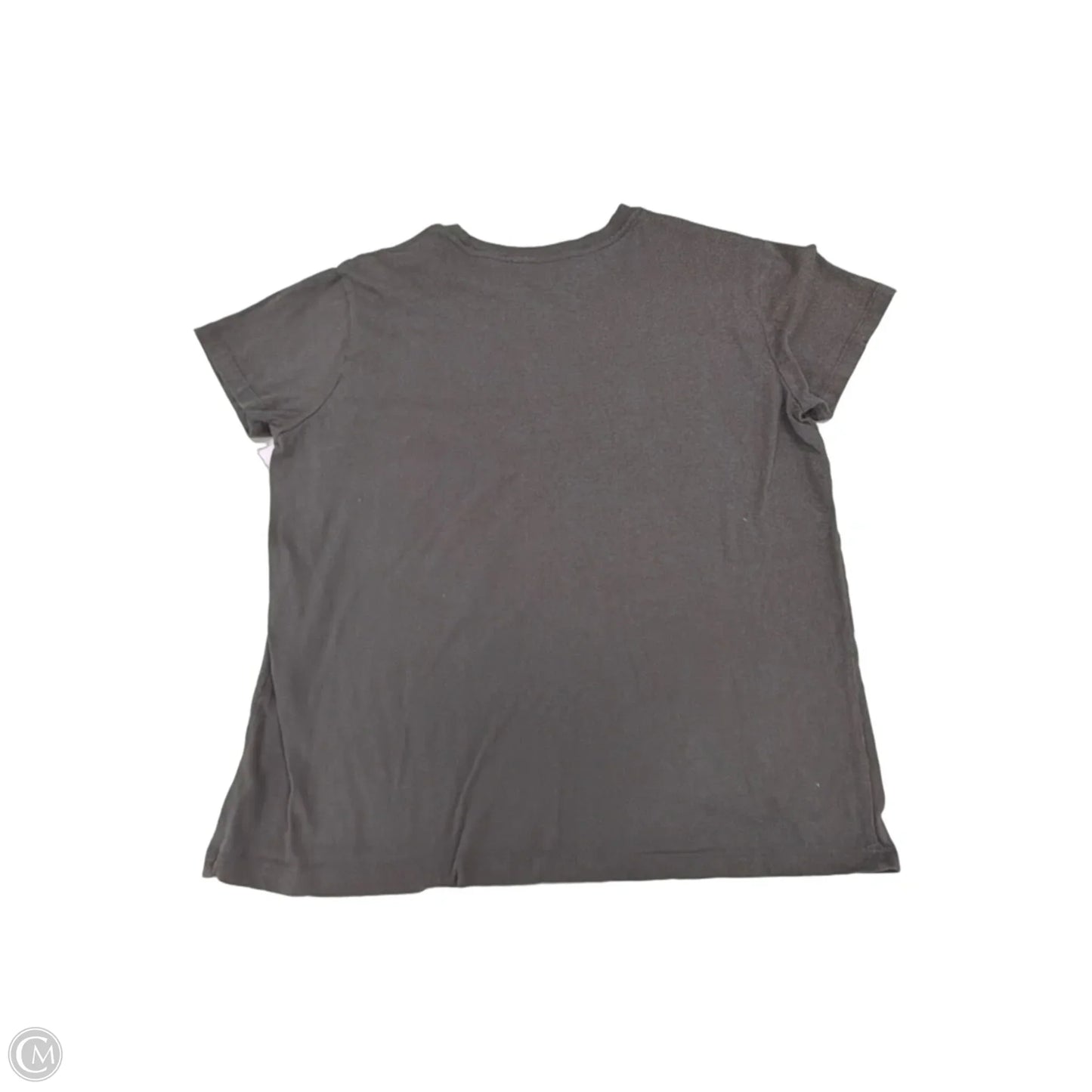 Top Short Sleeve By Cme In Grey, Size: M
