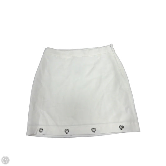 Skirt Mini & Short By Blue Rain In White, Size: 4