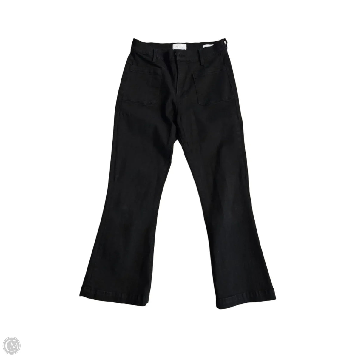 Jeans Flared By Frame In Black, Size: 4