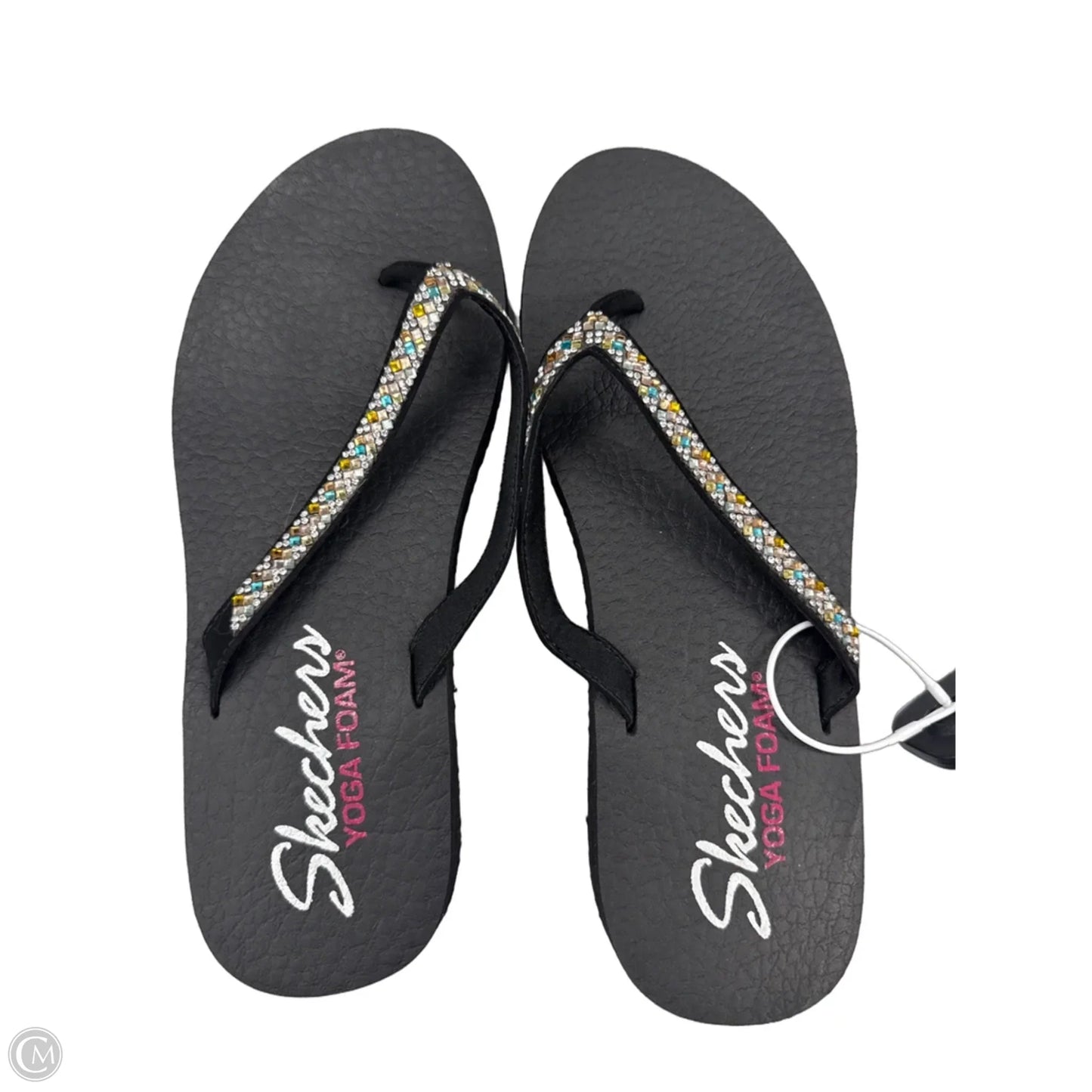 Sandals Flip Flops By Skechers In Black, Size: 9