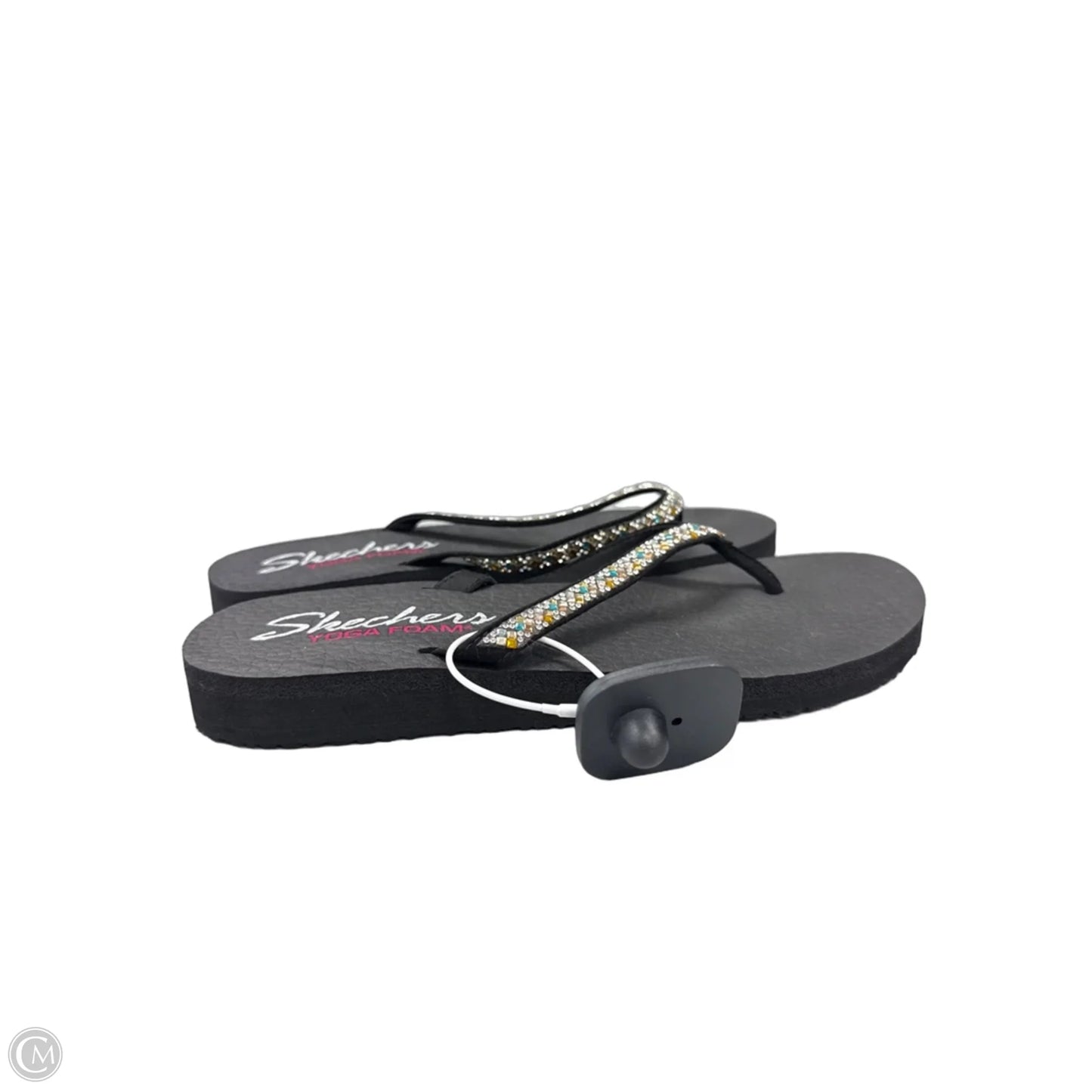 Sandals Flip Flops By Skechers In Black, Size: 9