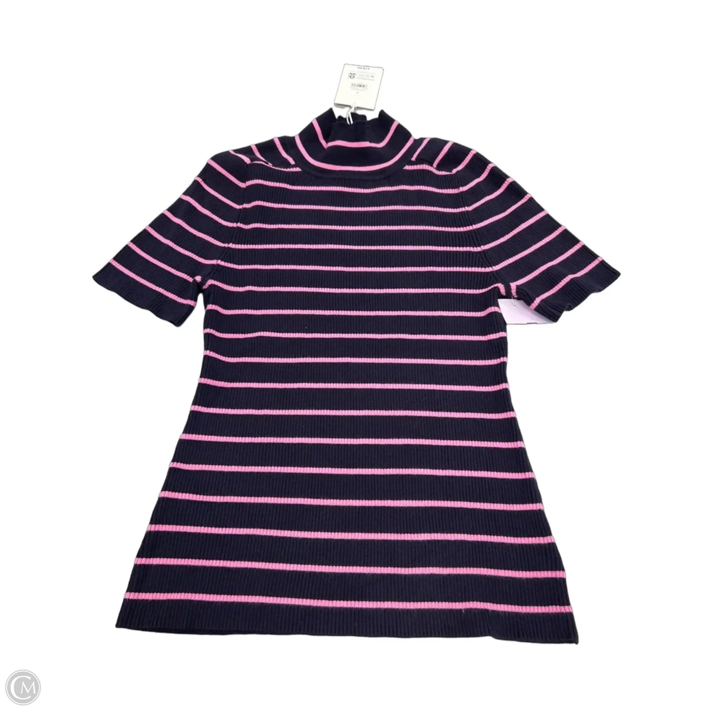 Top Short Sleeve By Free Assembly In Pink & Purple, Size: S