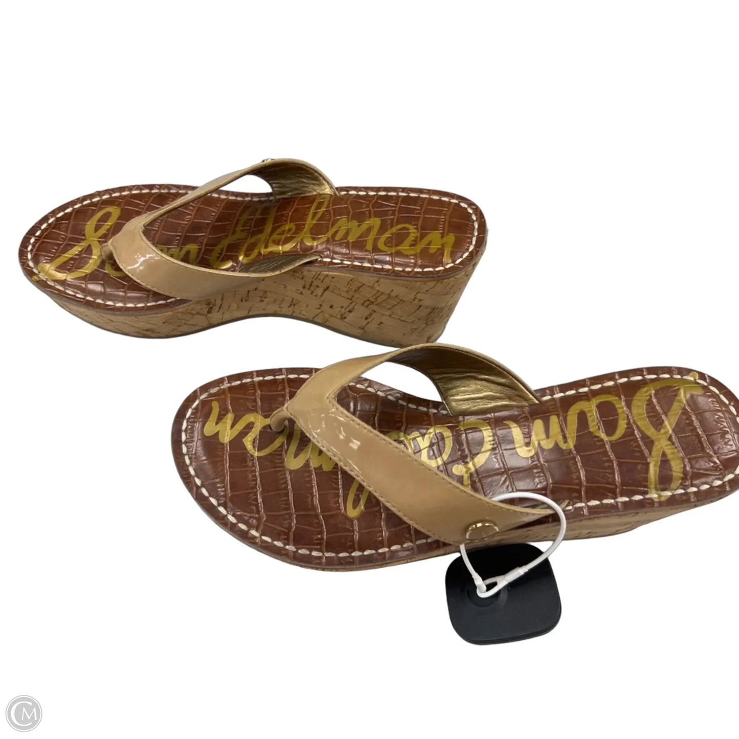 Sandals Heels Wedge By Sam Edelman In Tan, Size: 6