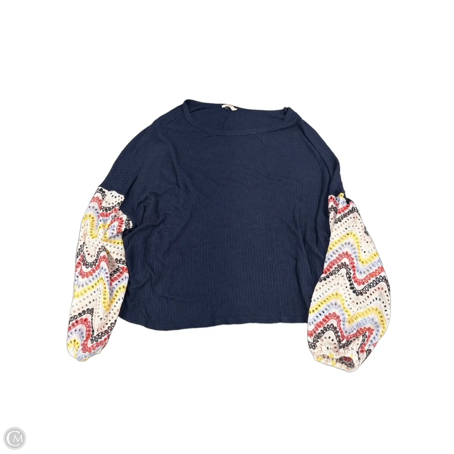 Top Long Sleeve By Hummingbird In Blue, Size: L