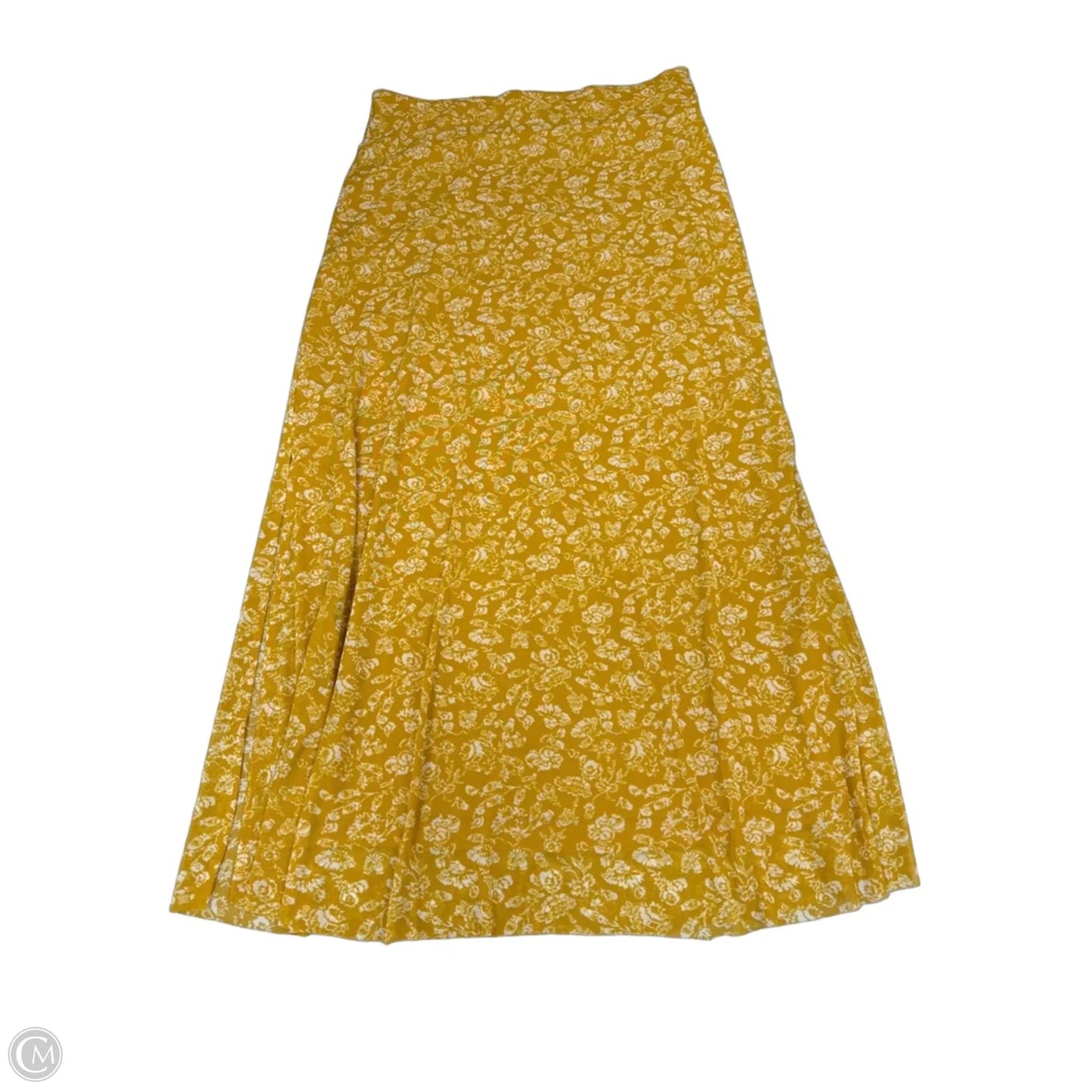 Skirt Maxi By Halogen In Yellow, Size: L