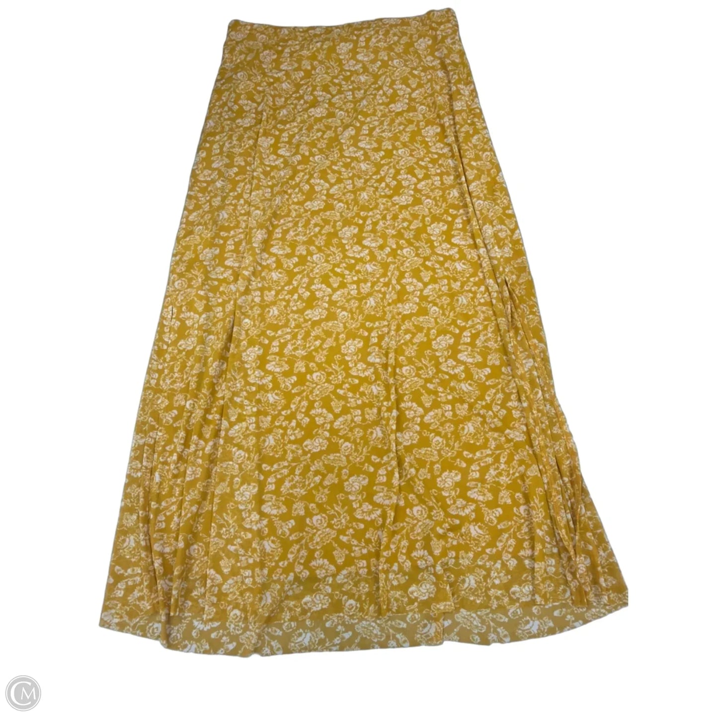 Skirt Maxi By Halogen In Yellow, Size: L