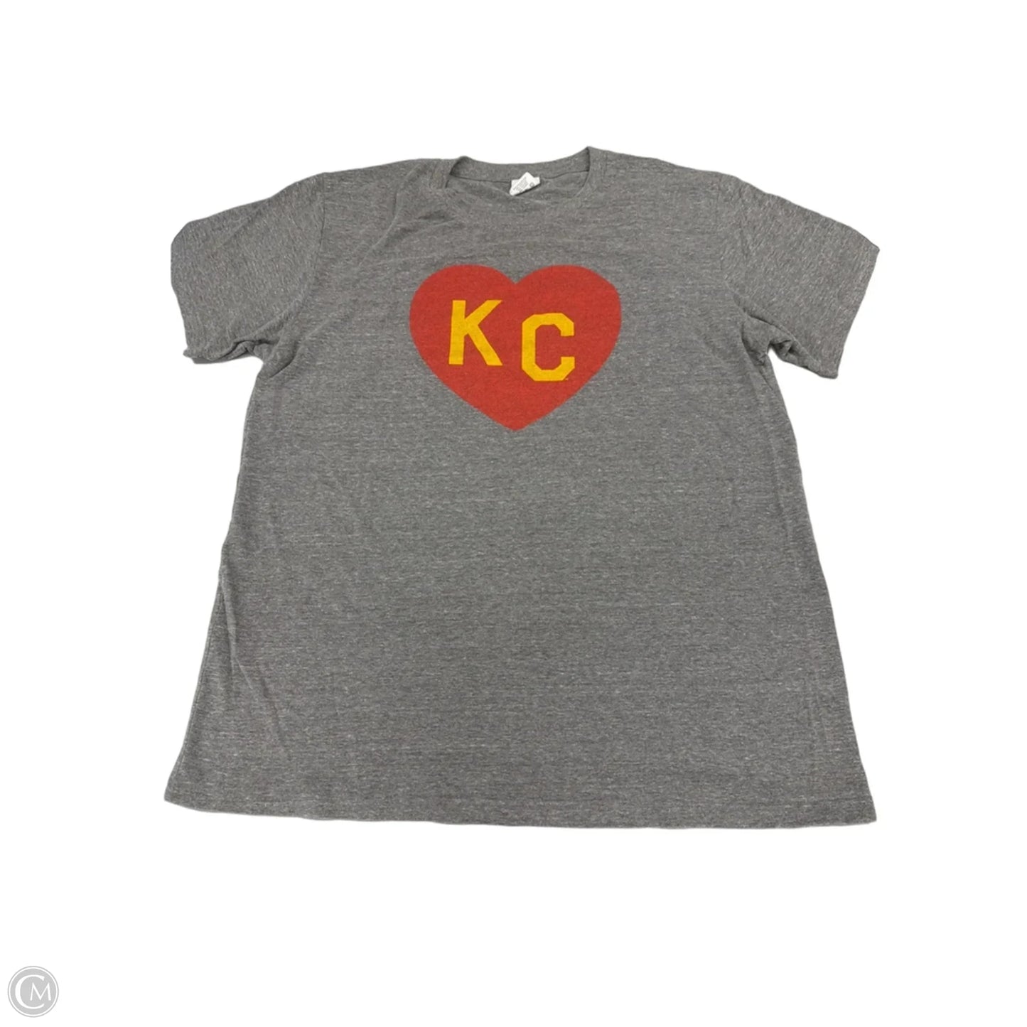 Top Short Sleeve By Charlie Hustle In Grey, Size: Xl