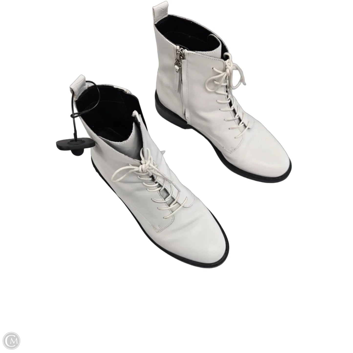 Boots Ankle Flats By Sam Edelman In White, Size: 10