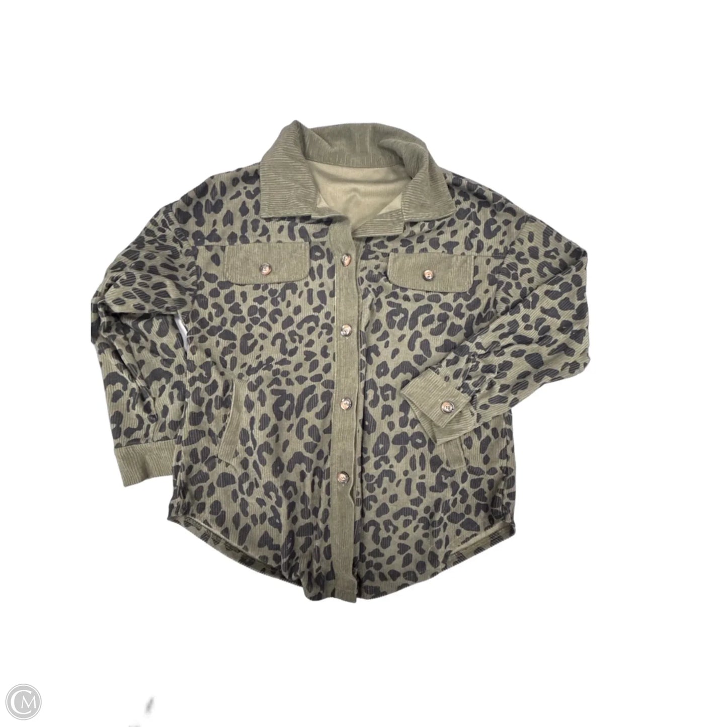 Top Long Sleeve By Cme In Animal Print, Size: S