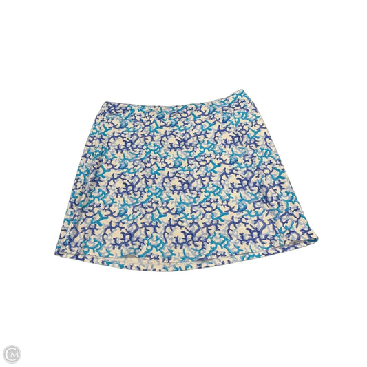 Skort By Lulu B In Blue & White, Size: 1x