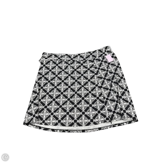 Skort By Lulu B In Black & White, Size: 1x