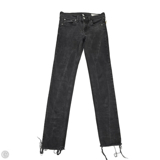 Jeans Skinny By Rag And Bone In Black Denim, Size: 4