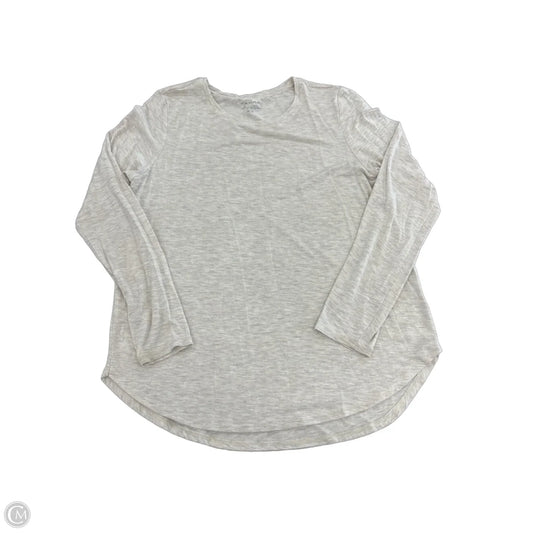 Top Long Sleeve By Tahari In Cream, Size: M