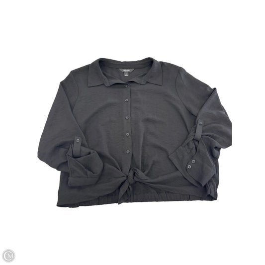 Top Long Sleeve By Simply Vera In Black, Size: L