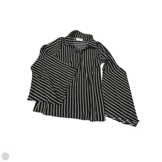 Top Long Sleeve By Savanna Jane In Black, Size: M
