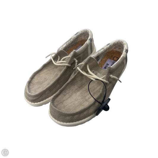 Shoes Flats By Hey Dude In Taupe, Size: 11