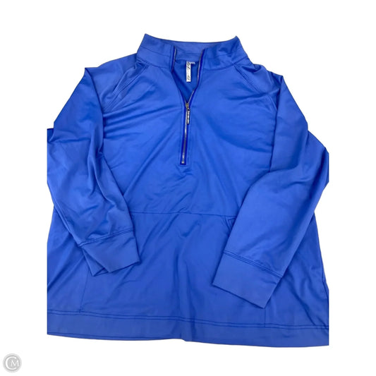 Top Long Sleeve By Lulu B In Blue, Size: 1x