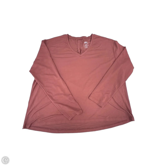 Athletic Top Long Sleeve Crewneck By Cme In Orange, Size: Xl