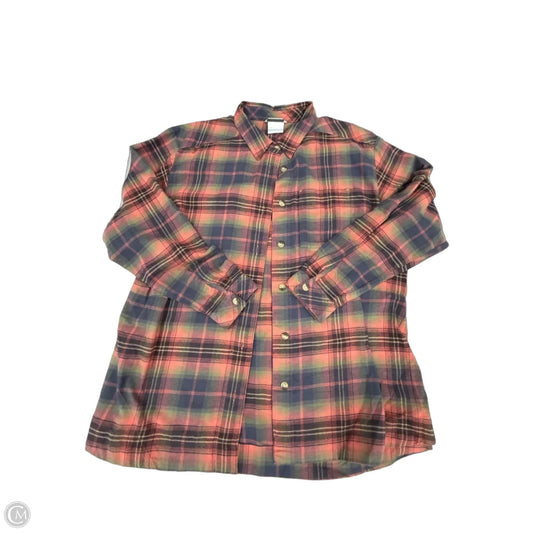 Top Long Sleeve By Columbia In Plaid Pattern, Size: Xxl