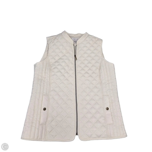 Vest Puffer & Quilted By Christopher And Banks In Cream, Size: L
