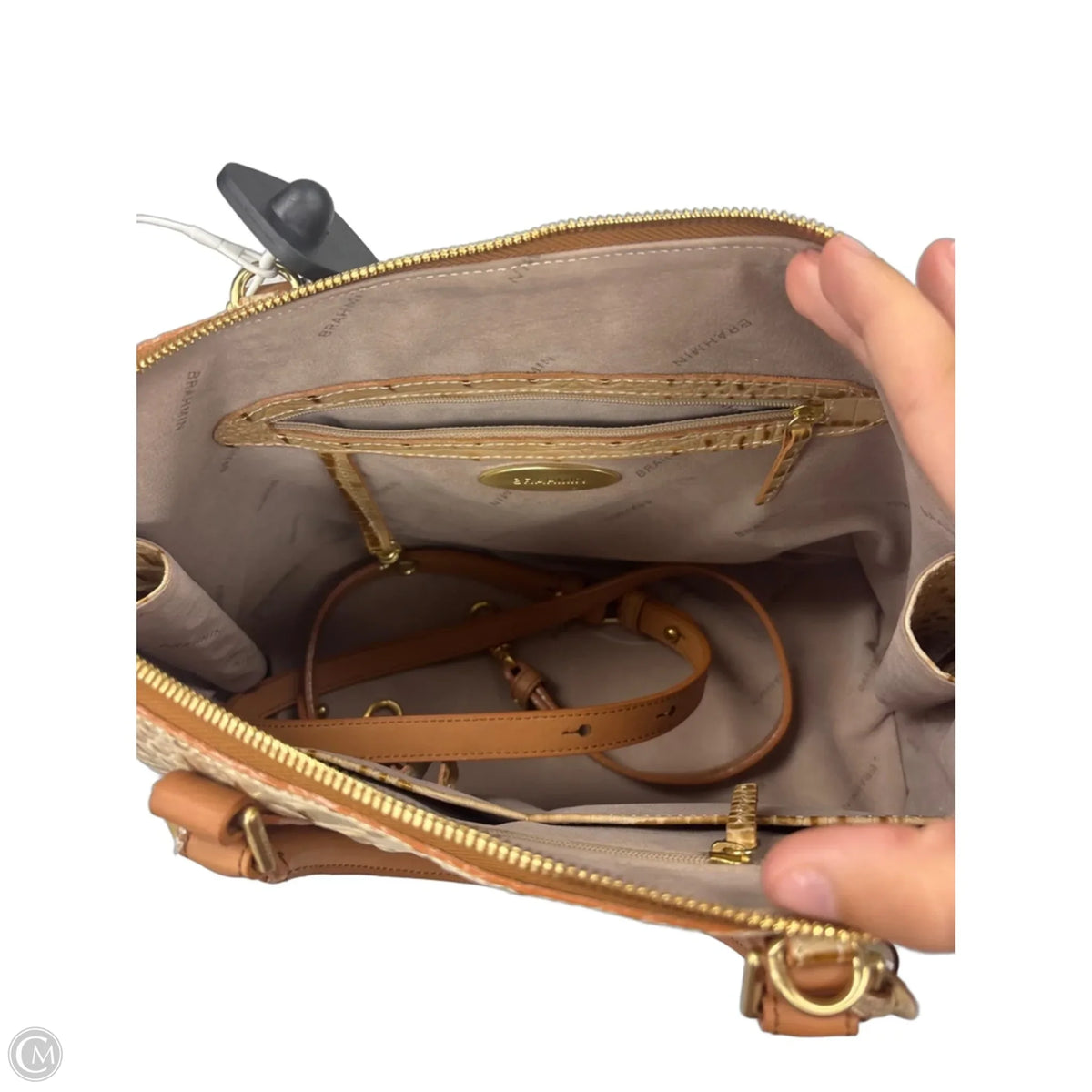 Handbag Designer By Brahmin, Size: Medium