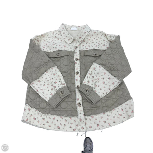 Jacket Shirt By New In In Cream, Size: L