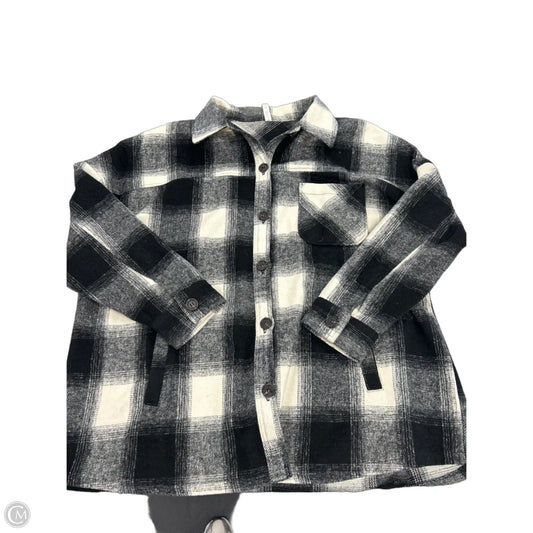 Jacket Other By Zenana In Black & Cream, Size: 1x