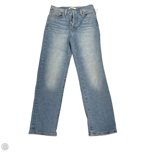 Jeans Straight By Levis In Blue Denim, Size: 8