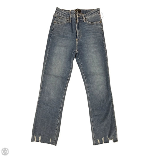 Jeans Straight By Just Black In Blue Denim, Size: 2