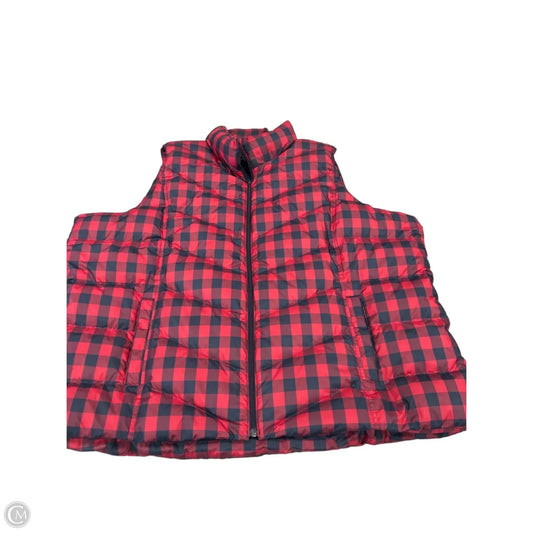 Vest Puffer & Quilted By Lands End In Blue & Red, Size: 3x
