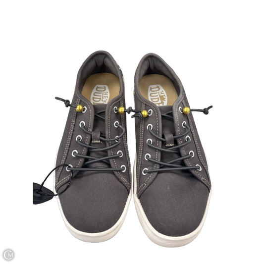 Shoes Flats By Hey Dude In Grey, Size: 9