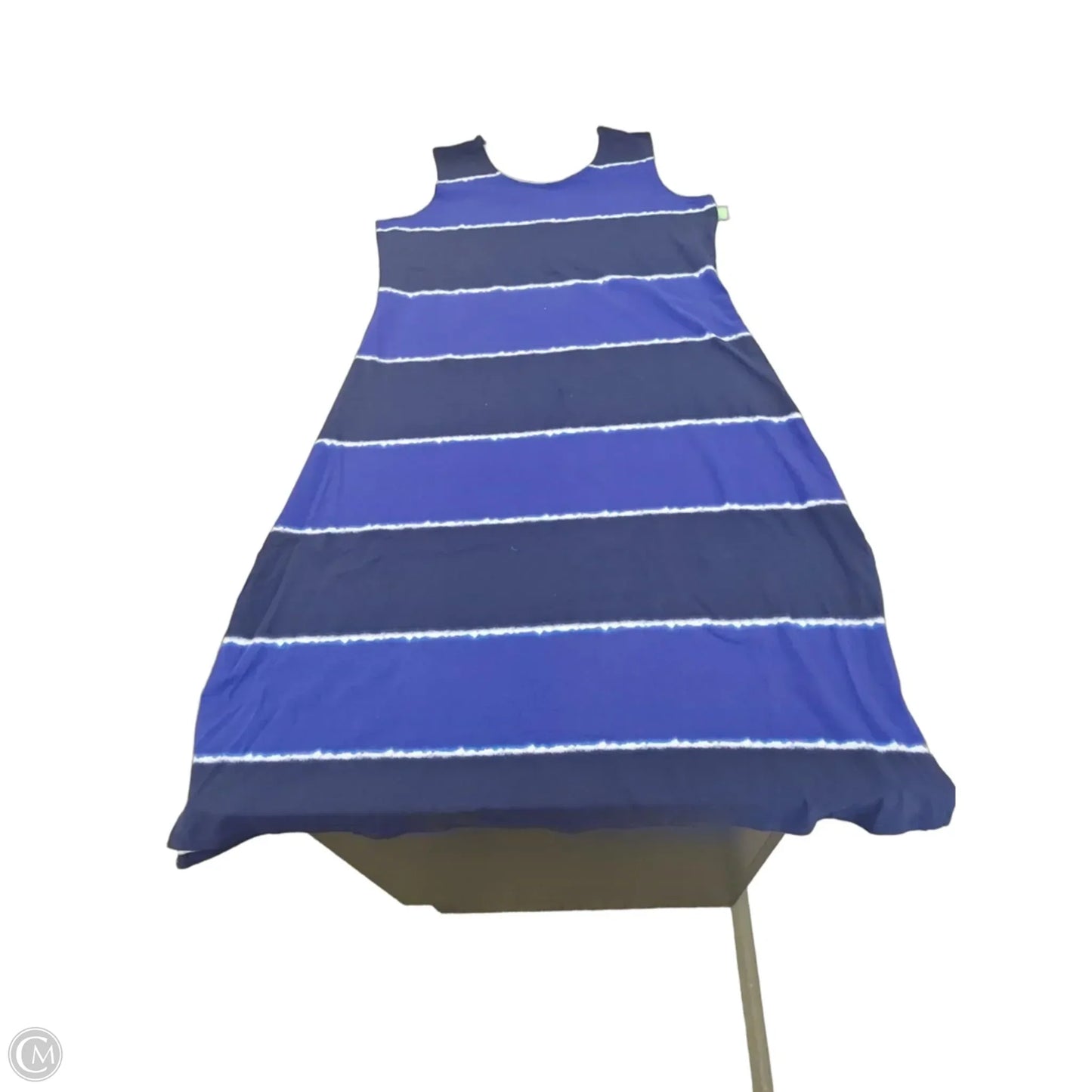 Dress Casual Maxi By Liz Claiborne In Blue, Size: Xlp