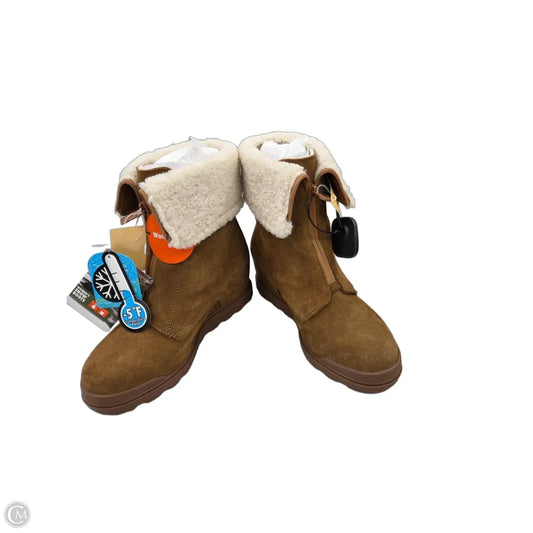 Boots Ankle Heels By Cme In Tan, Size: 8