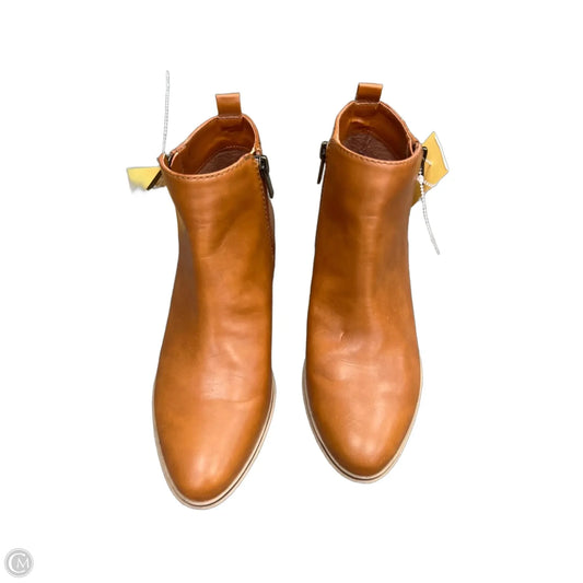 Boots Ankle Flats By Chaps In Tan, Size: 7.5