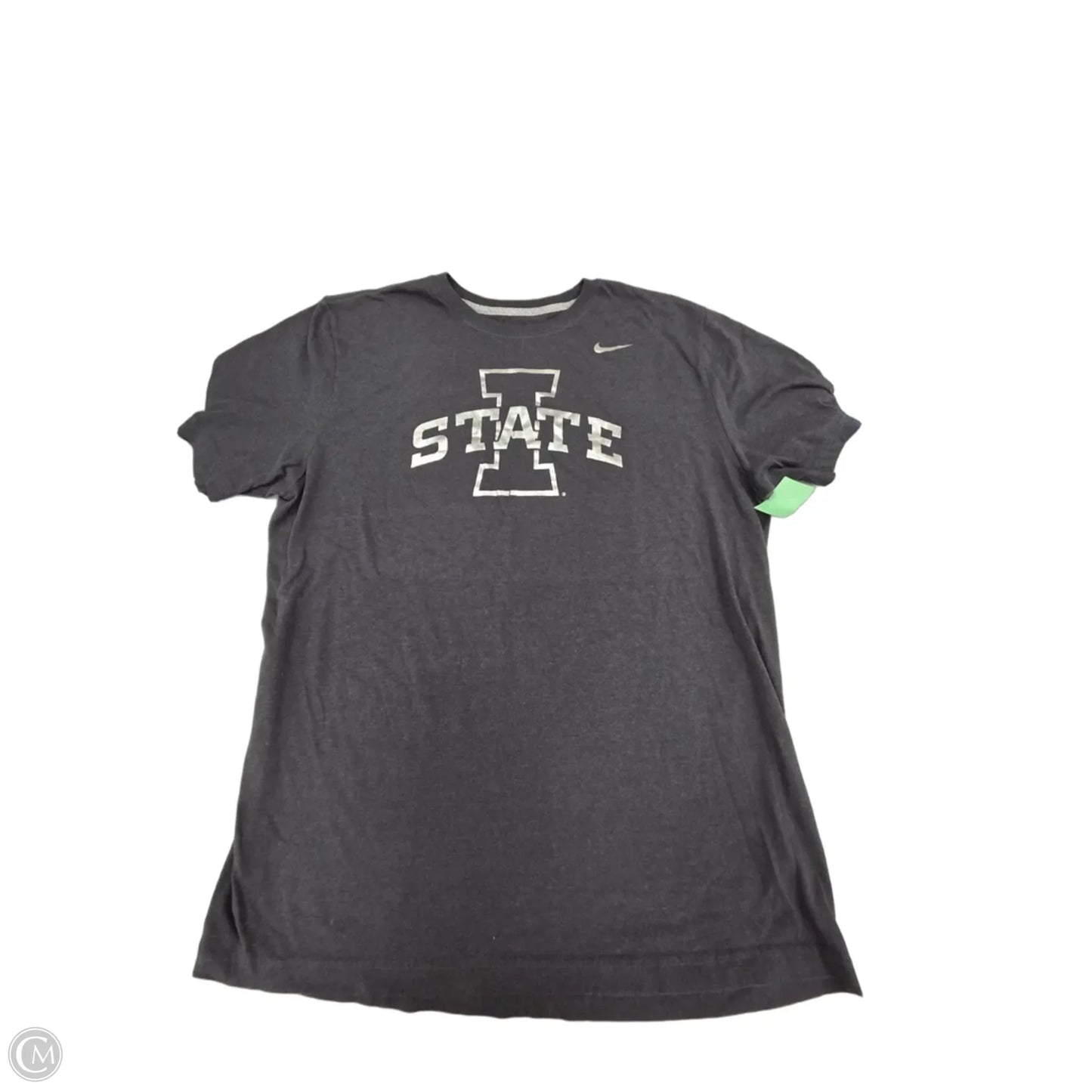 Top Short Sleeve By Nike In Grey, Size: Xl