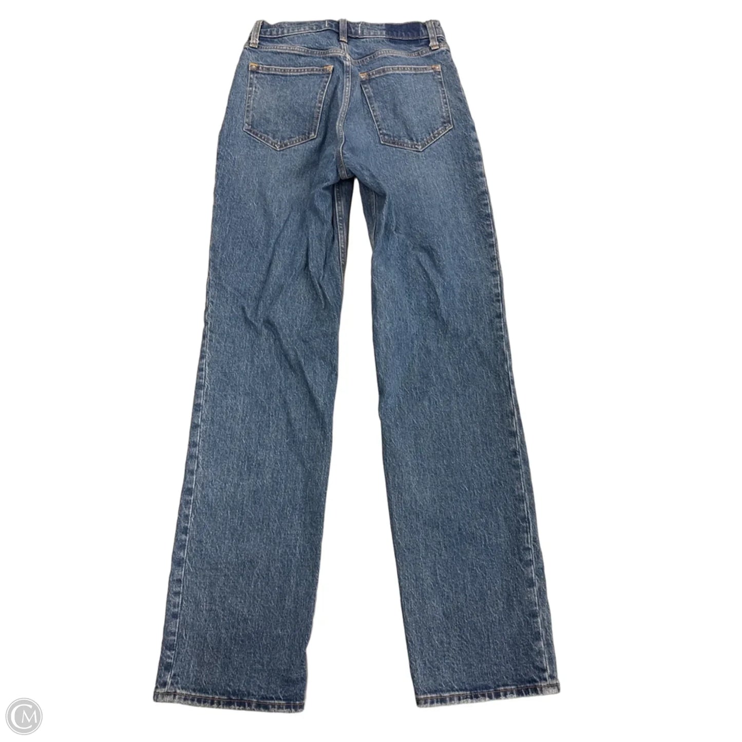 Jeans Straight By Abercrombie And Fitch In Blue Denim, Size: 4