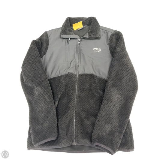 Jacket Fleece By Fila In Black, Size: M