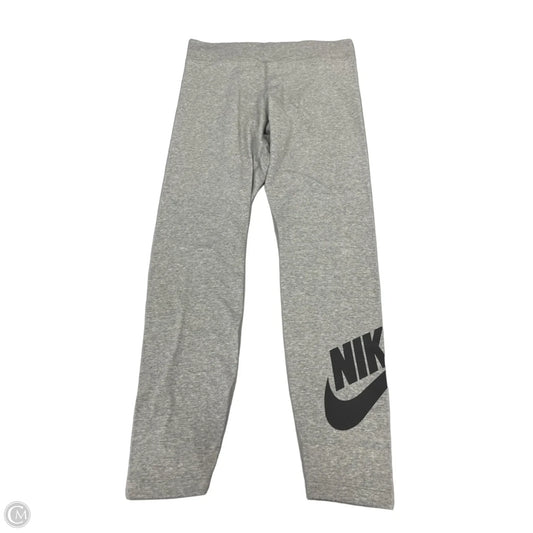 Pants Leggings By Nike In Grey, Size: L