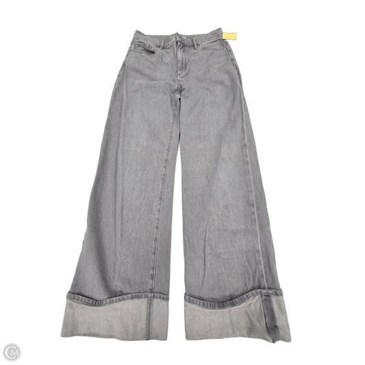 Jeans Wide Leg By Loft In Grey Denim, Size: 4