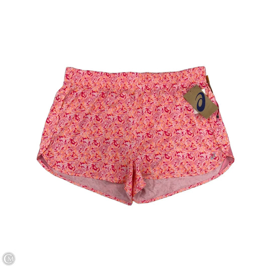 Athletic Shorts By Asics In Orange & Pink, Size: Xl