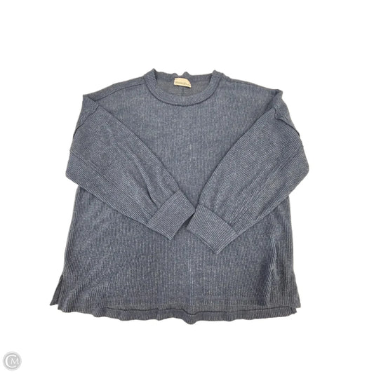 Top Long Sleeve By Zenana Outfitters In Blue, Size: 1x
