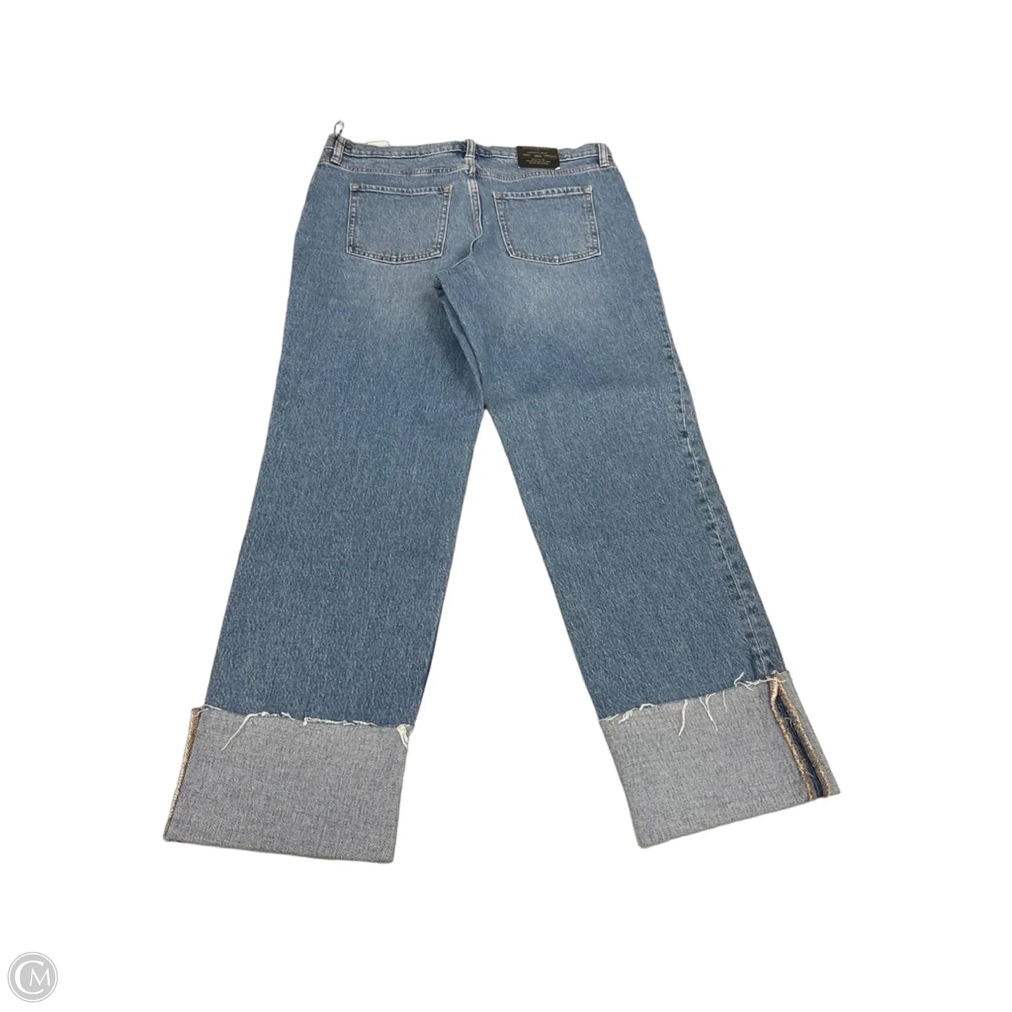 Jeans Straight By Banana Republic In Blue Denim, Size: 8