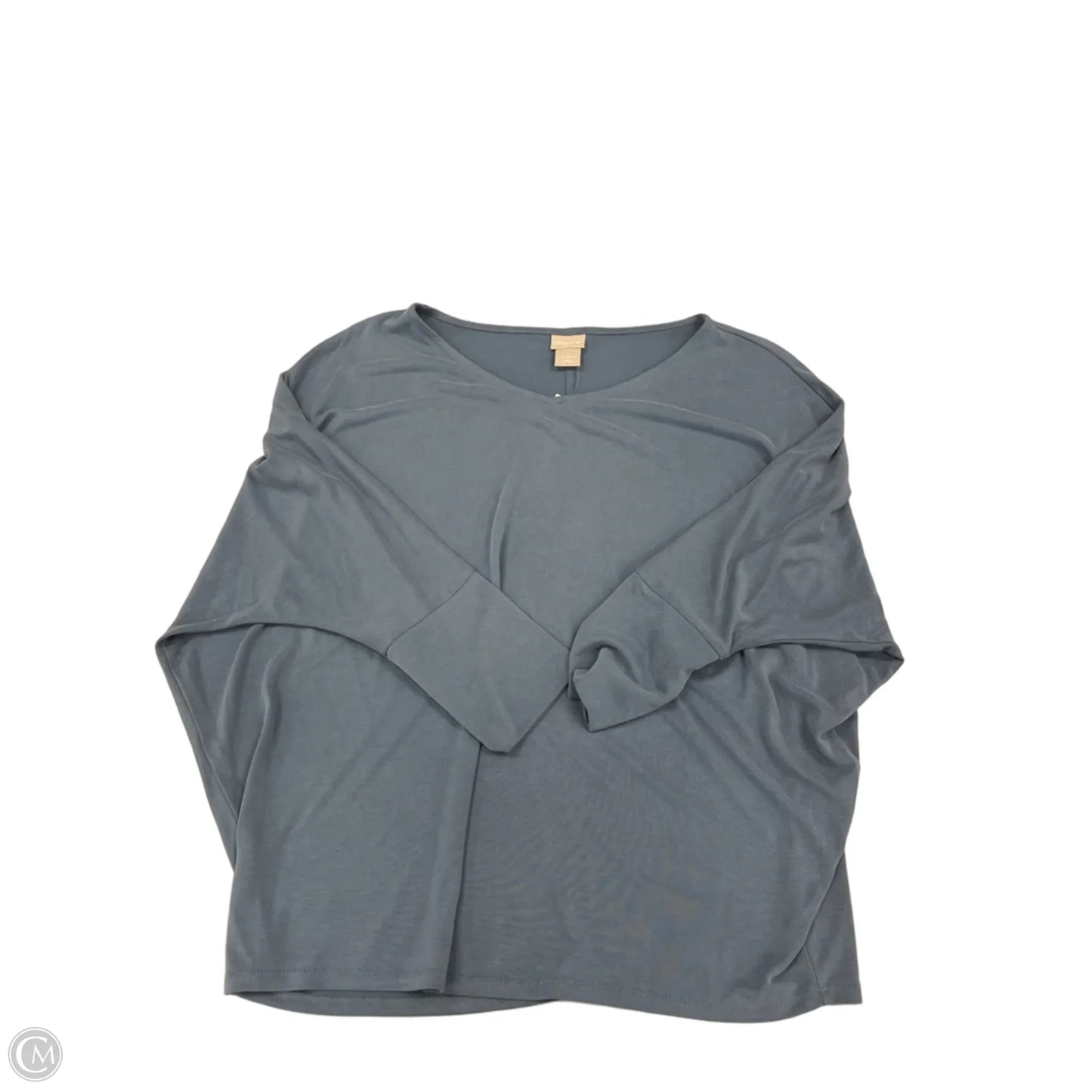 Top 3/4 Sleeve By Chicos In Blue, Size: M