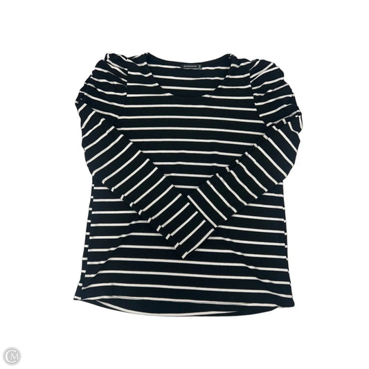 Top Long Sleeve By Staccato In Black & White, Size: S
