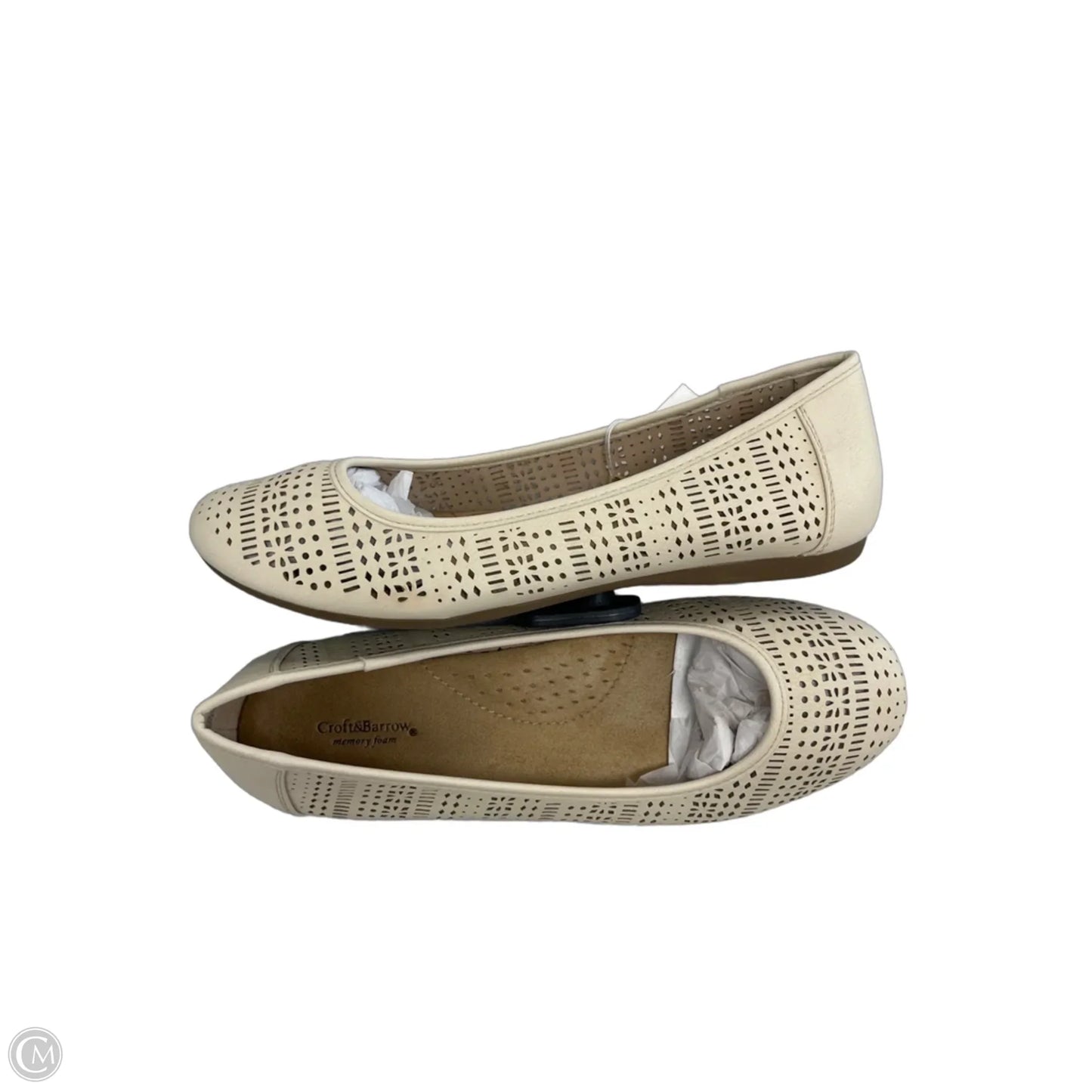 Shoes Flats By Croft And Barrow In Cream, Size: 7.5
