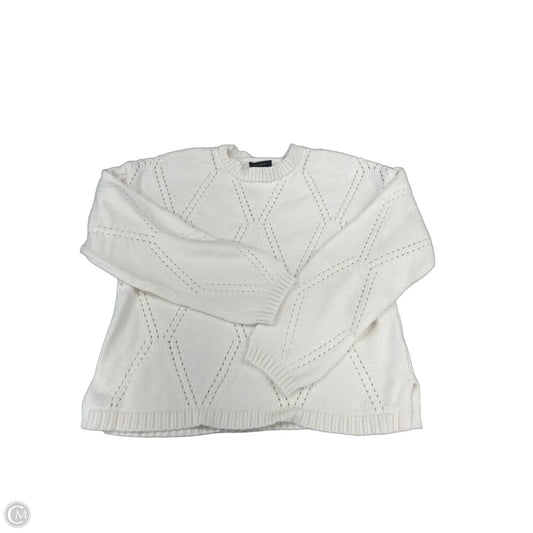 Sweater By Halogen In White, Size: M