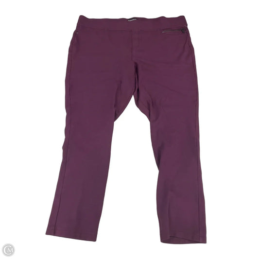 Pants Leggings By Dkny In Purple, Size: Xxl